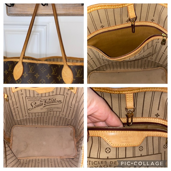 SOLD %Authentic Louis Vuitton Neverfull MM - Picture 7 of 15